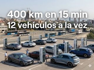 Barcelona abrirá este año una electrolinera capaz de dar 400 km en 15 minutos junto a la Ronda de Dalt