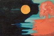 Else Blankenhorn, Sin título [Paisaje ribereño nocturno], 1908–1919