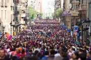  Más de 30 líneas de bus desviadas por la celebración del Barça en Barcelona