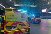 El coche de emergencia en el Movistar Arena