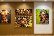  Algunas de las obras de la exposición