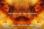 La Sagrada Família sortea 90 entradas dobles para una visita nocturna de Sant Jordi en Barcelona