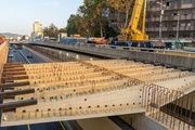 Construcción del nuevo techo en la Ronda de Dalt