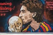 Imagen del mural dedicado a Ferran Torres en Joanic