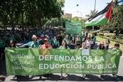 Manifestación en favor de la educación pública, el pasado 14 de junio