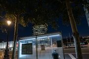 Una de cinco paradas de Maria Cristina, descuidada y algo sucia