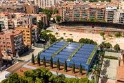 Recreación del futuro polideportivo municipal de Congrés, junto al Canòdrom