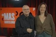  Sergi Mas y Esther Sellés en el estudio de El Periódico. / Mònica Tudela