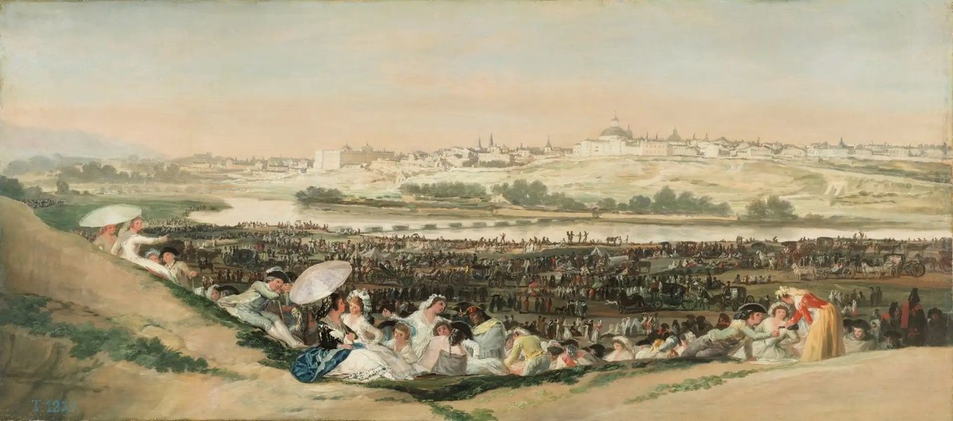 «La pradera de San Isidro» de Francisco de Goya y Lucientes